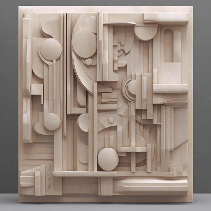 Узоры и декор (Richard Meier 3, PATTERN_471) 3D модель для ЧПУ станка